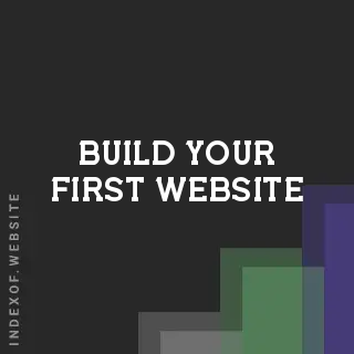 Build your First Website